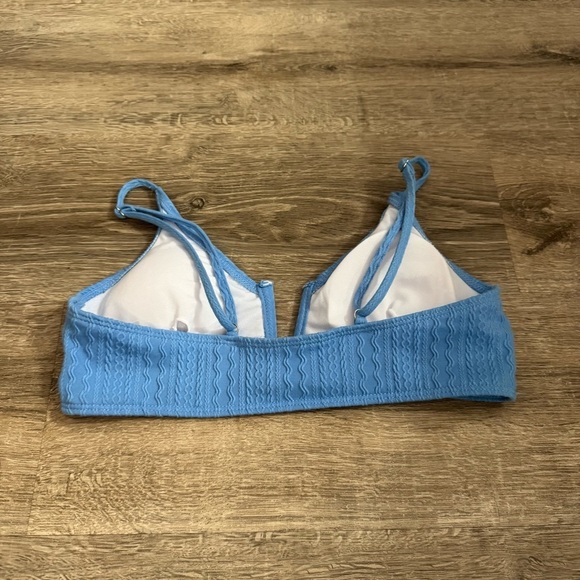 Women's Sky Blue V Cut Bikini Swimsuit - Picture 6 of 10